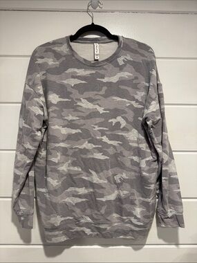 Athleta Gray Speckled Crewneck Sweatshirt  size - medium